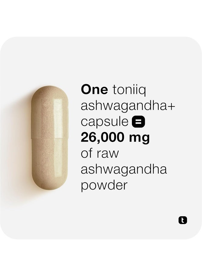 Toniiq 52,000mg 40x Concentrated Extract - 25% Withanolides - Ultra High Strength Ashwagandha Capsules - Wild Harvested in India - Highly Concentrated and Bioavailable Supplement - 120 Veggie Capsules - Image 5