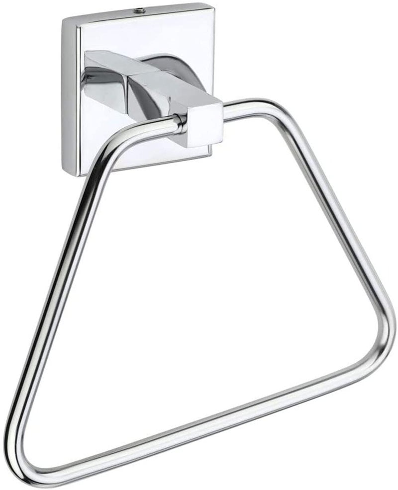 Excellent Stainless Steel Towel Ring/Towel Hanger/Napkin Ring/Towel Holder/Ring Holder/Bathroom Accessories for Wash Basin/Kitchen (Chrome -Pack of 1) - Image 1