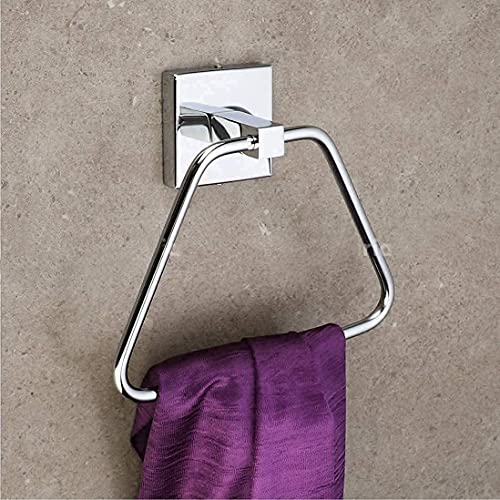 Excellent Stainless Steel Towel Ring/Towel Hanger/Napkin Ring/Towel Holder/Ring Holder/Bathroom Accessories for Wash Basin/Kitchen (Chrome -Pack of 1) - Image 5
