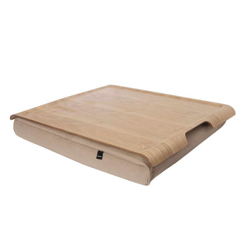 Bosign Natural Wooden Lap Tray - Natural Wood and Cushion - Image 2