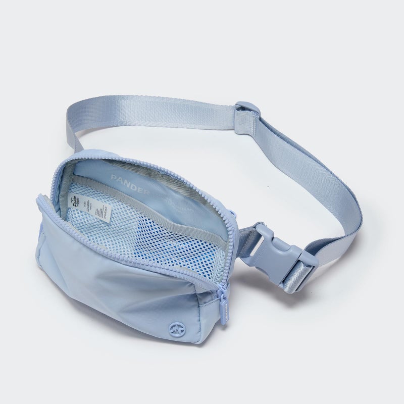 Pander Two Way Zipper Fanny Pack Nylon Everywhere Belt Bag for Women, Water Repellent Waist Packs, Crossbody Bags with Adjustable Strap (Windmill Blue). - Image 5
