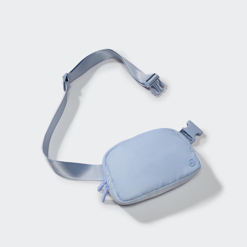 Pander Two Way Zipper Fanny Pack Nylon Everywhere Belt Bag for Women, Water Repellent Waist Packs, Crossbody Bags with Adjustable Strap (Windmill Blue). - Image 2