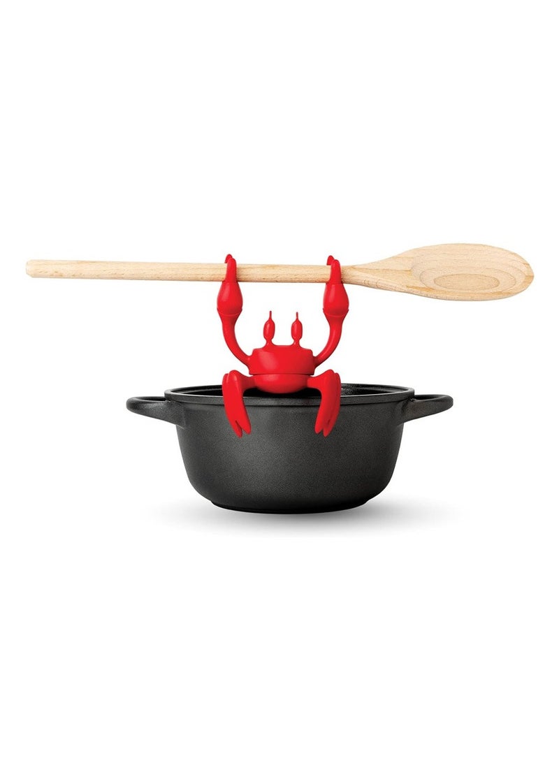 Oasisgalore Silicone Crab Utensil Rest & Spoon Holder Clip - Non-Slip Kitchen Organizer for Stove Top - Image 1