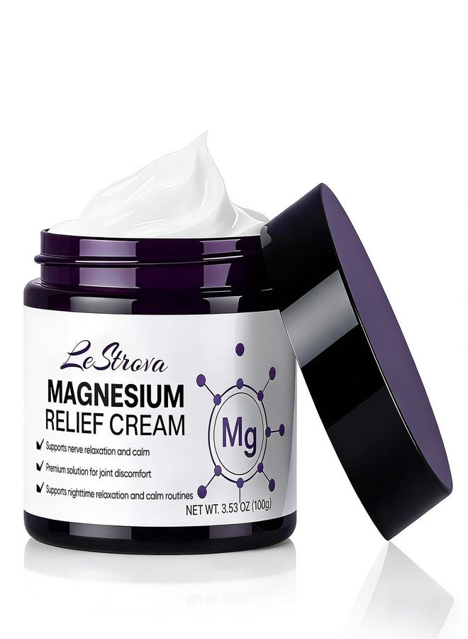 Peehss LeStrova Magnesium Cream, Magnesium Cream for Pain with Peppermint & Turmeric Blend, Comfort & Relaxation Body Lotion for Daily Massage, Suitable for All Skin Types. - Image 1
