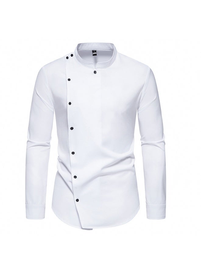 KUYING Restaurant Chef's Standing Collar Long Sleeved Shirt