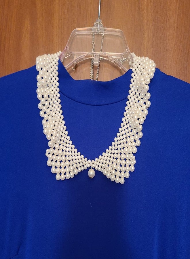 CSIYANJRY99 RBG Dissent Collar Necklace for Women Detachable Pearl Beaded Blouse Fake Collar Choker Necklace,Ruth Bader Ginsburg Feminist Collar Necklace - Image 3