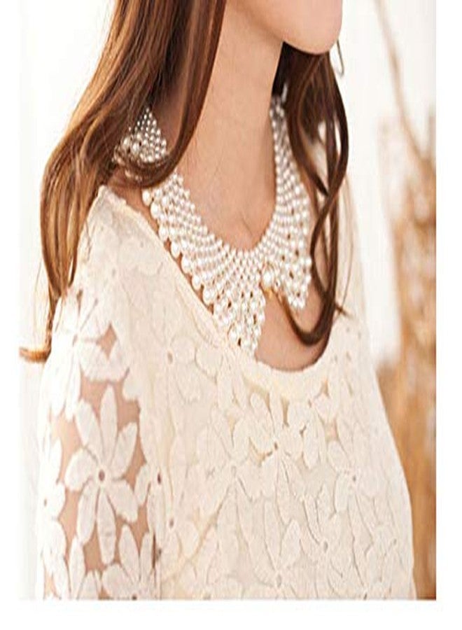 CSIYANJRY99 RBG Dissent Collar Necklace for Women Detachable Pearl Beaded Blouse Fake Collar Choker Necklace,Ruth Bader Ginsburg Feminist Collar Necklace - Image 5
