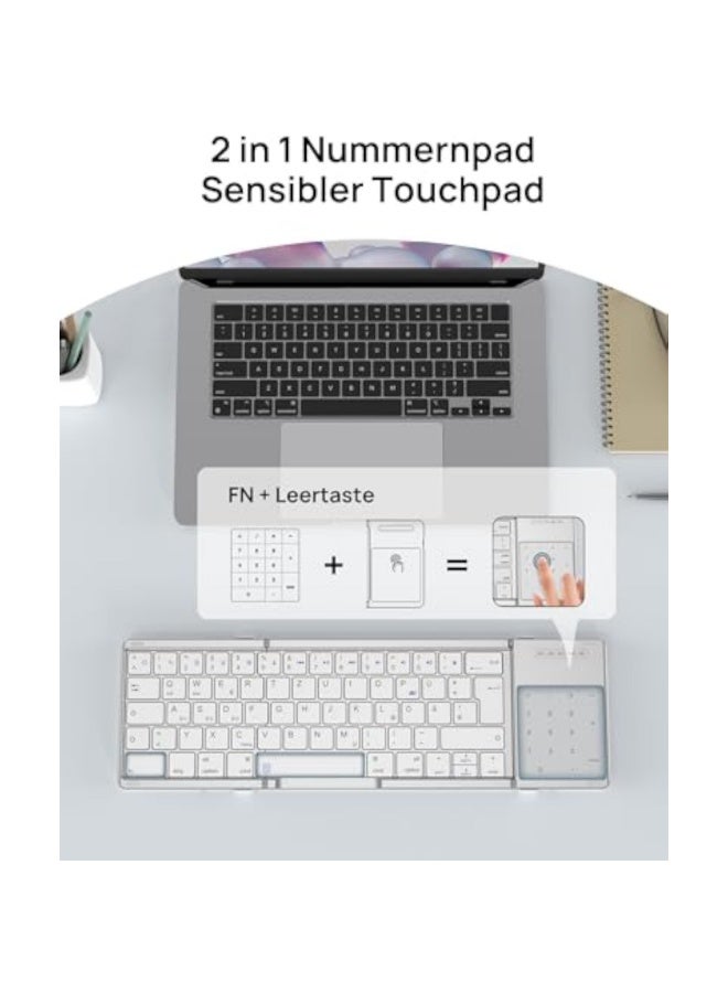 PROMASS Folding Bluetooth Keyboard for iOS Android Windows - Image 3