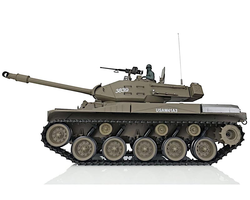 POCO DIVO دبابة بوكو ديفو ووكر بولدوغ M41A3 الأمريكية، مقياس 1/16، مركبة عسكرية RTR RC، إصدار هينغ لونغ 3839 S، ترقية علبة تروس فولاذية، معركة BB هوائية، قتال بالأشعة تحت الحمراء IR، نموذج مع تأثير الدخان والصوت والارتداد - Image 3