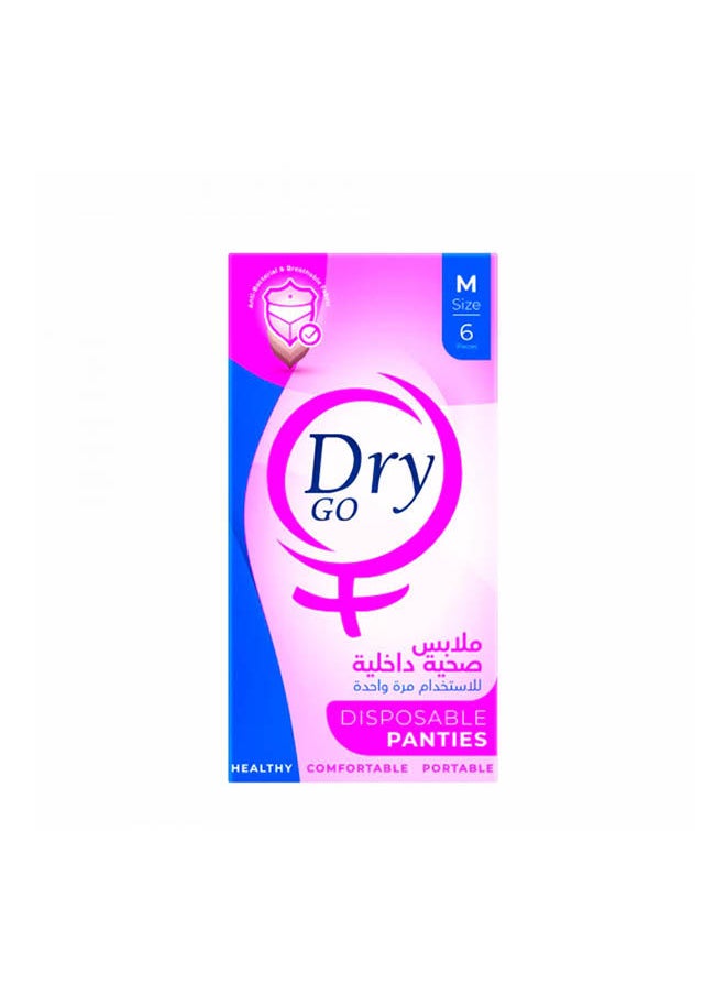 Dry Disposable Panties Medium 6 Pcs 