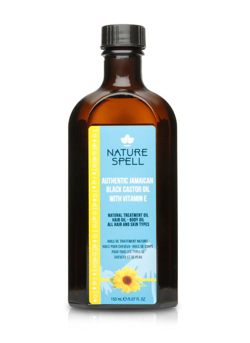 Nature Spell Castor Oil and Vitamin E For Hair and Body 150 ml  - Image 1