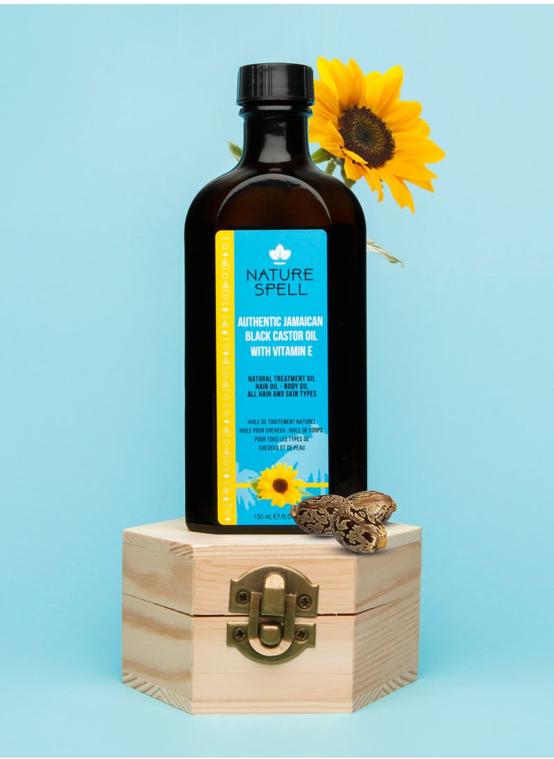 Nature Spell Castor Oil and Vitamin E For Hair and Body 150 ml  - Image 3