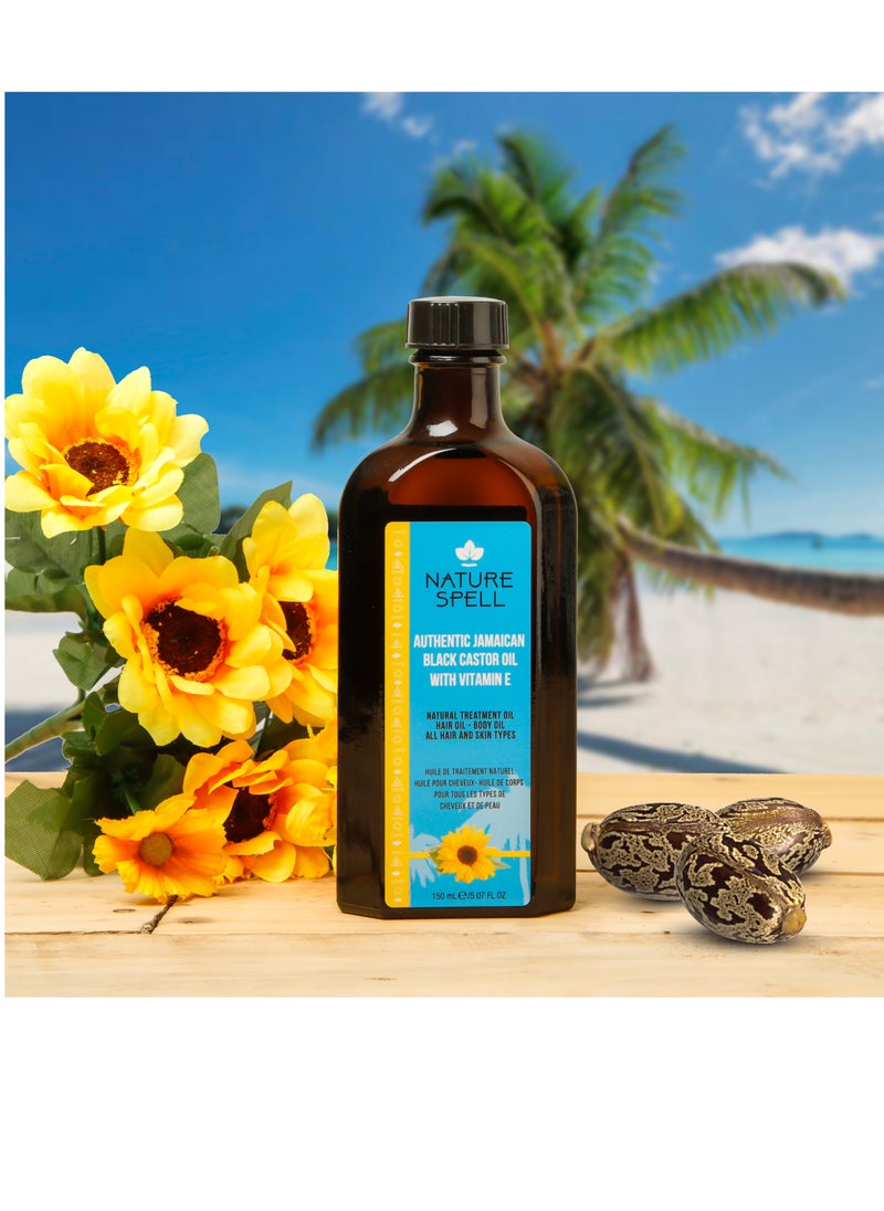 Nature Spell Castor Oil and Vitamin E For Hair and Body 150 ml  - Image 2