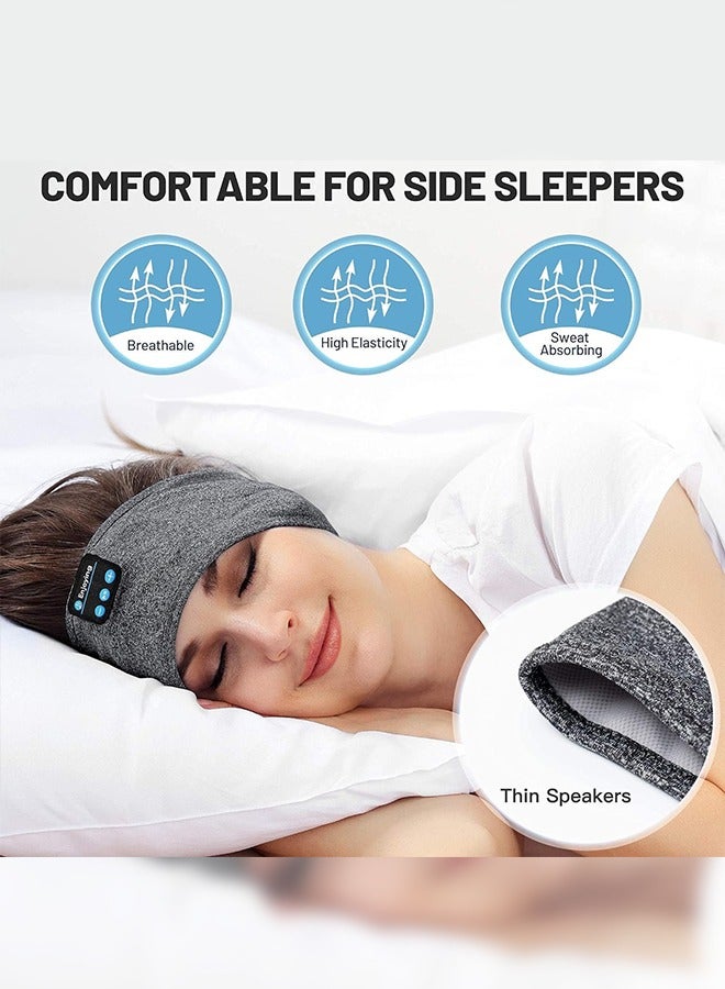dida-cosmos Sleep Headphones Wireless, Bluetooth Sports Headband Headphones with Ultra-Thin HD Stereo Speakers Perfect for Sleeping,Workout,Jogging,Yoga,Insomnia, Air Travel, Meditation, Grey - Image 2