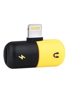 Generic 2 In1 Mini Dual Lightning Splitter Adapter Yellow Black  - Image 5