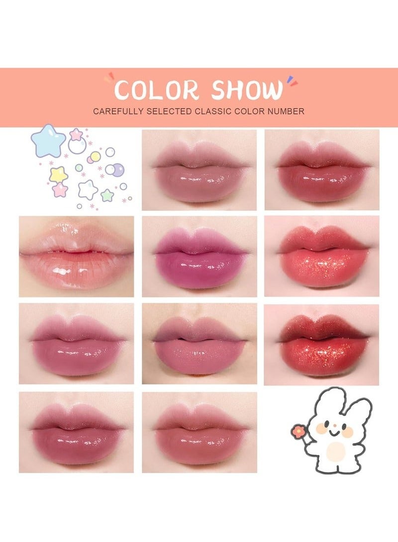 Dragon Ranee 10-Piece Lip Gloss Set - Moisturizing Tinted Lip Balm, Liquid Lipstick, and Long-Lasting Lip Stain for Girls and Women - Image 4