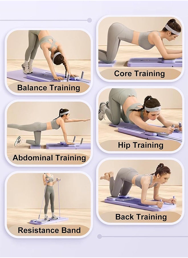 RATSAW - Multifunctional Sliding Pilates Reformer Board with Timer Ab Core Workout Trainer Machine Exercise Board Equipment - Image 1
