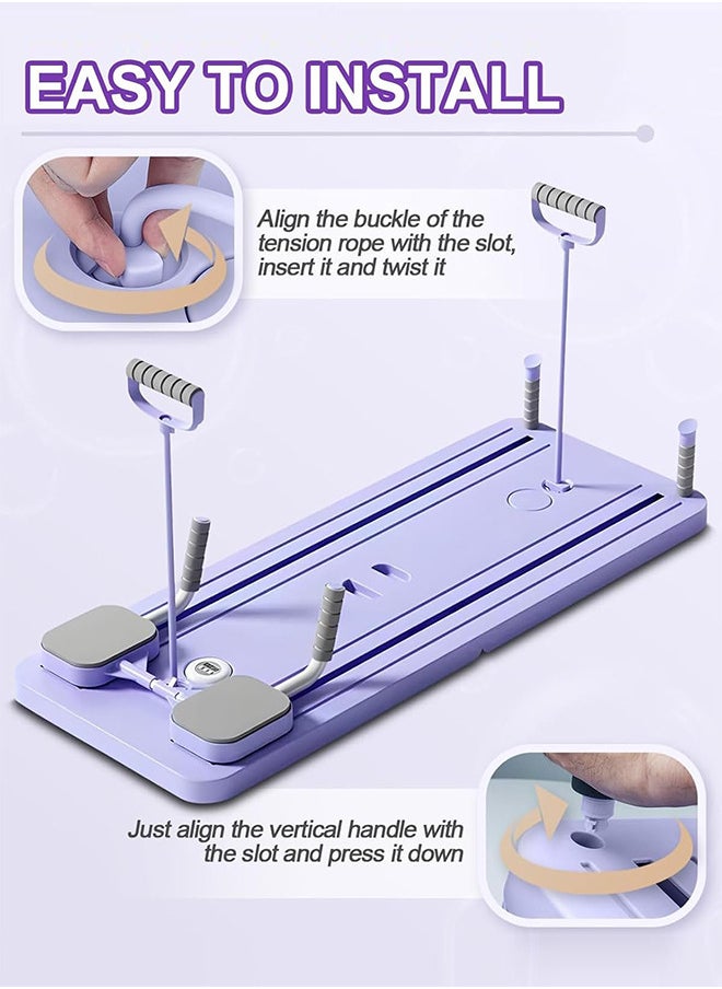 RATSAW - Multifunctional Sliding Pilates Reformer Board with Timer Ab Core Workout Trainer Machine Exercise Board Equipment - Image 1