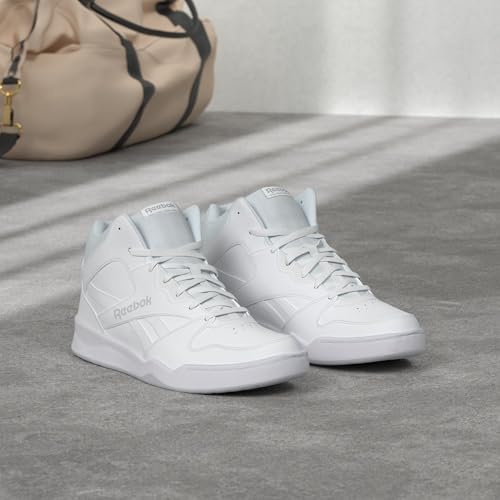 Reebok Men's Royal BB4500 Hi2 High Top Sneakers for Men, White/Light Solid Grey, 13 Medium - Image 2