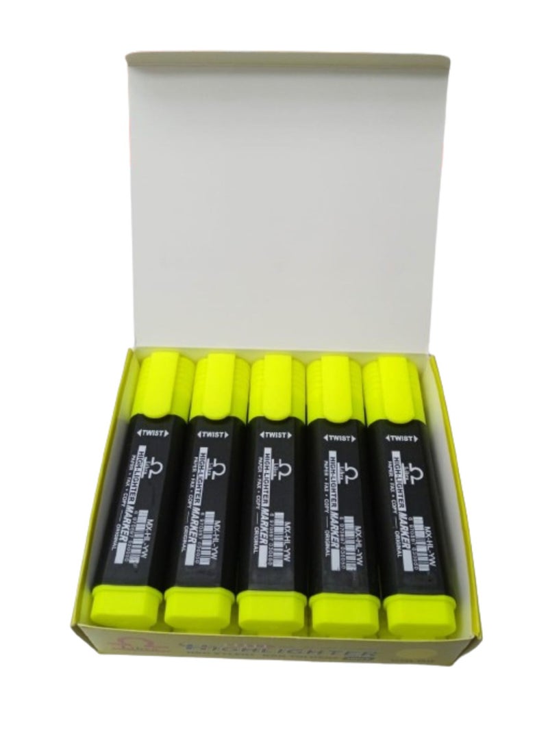 Libra highlighter (10 Pcs Per box) Yellow - Image 2