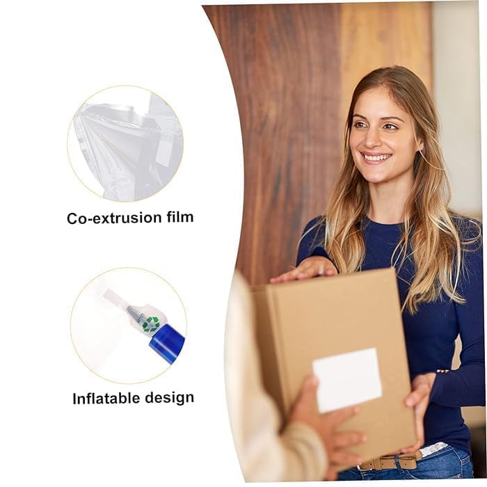 Deera Transparent Clear Inflatable Air Pillow - Wrap Packing Roll Bubble Mailing Filler for Shipping and Packaging Mailing Blocking Wrap Bag Air Pillow/Gap Fillers 200Mm X 200Mm Pack of 100 - Image 5