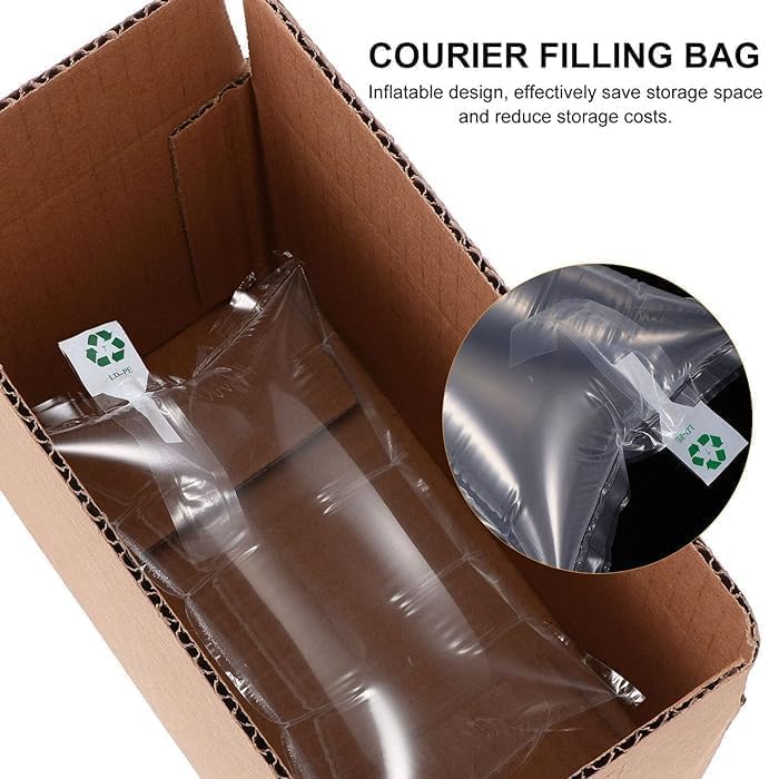 Deera Transparent Clear Inflatable Air Pillow - Wrap Packing Roll Bubble Mailing Filler for Shipping and Packaging Mailing Blocking Wrap Bag Air Pillow/Gap Fillers 200Mm X 200Mm Pack of 100 - Image 3
