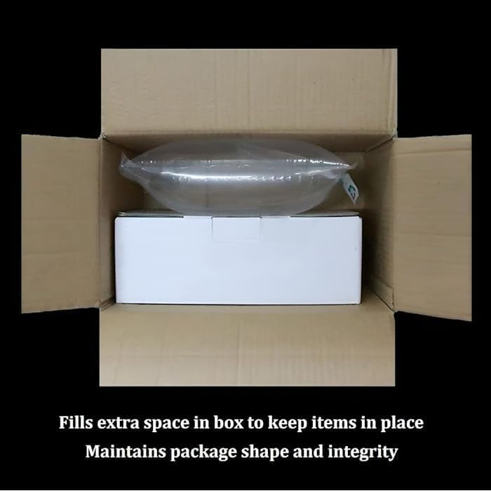 Deera Transparent Clear Inflatable Air Pillow - Wrap Packing Roll Bubble Mailing Filler for Shipping and Packaging Mailing Blocking Wrap Bag Air Pillow/Gap Fillers 200Mm X 200Mm Pack of 100 - Image 2