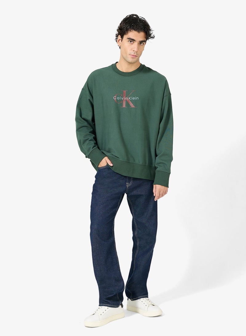 كالفن كلاين جينز بلوزة تيري فاخرة بشعار - Image 4