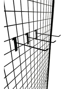 EC Shop Gray-Decor 50 Pieces, 15 Cm, ​​Black Painted Wire Panel Hook, Shelf Hook, Panel Wire, Shelf Wire, Hanger Wire  - Image 2