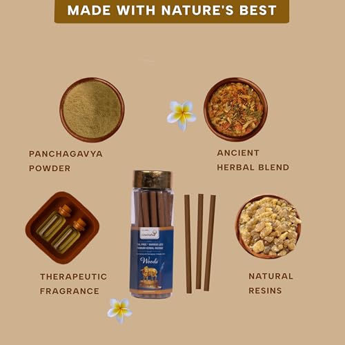 GOW DURBAR GowDurbar Bamboo-Less Woods Rejuvenating Agarbatti 65g (Pack of 3) | Organic Incense Sticks with Panchagavya, Herbs & Honey | Eco-Friendly | for Pooja, Yoga & Meditation - Image 4
