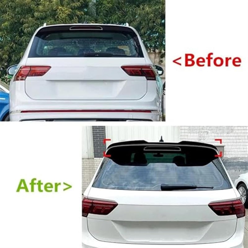 Wivplex Gloss Black Car Spoiler for VW Tiguan MK2 2017+ - Image 3