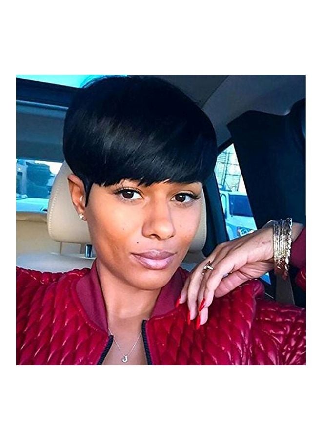 NIBEMINENT Pixie Bob Cut Wig SW802 Black 4inch - Image 3