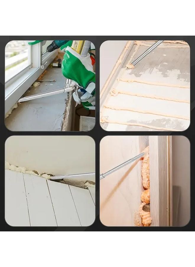 2Pcs Black Metal Foam Guns with 20 Nozzles Professional Construction Foam Dispenser - Image 5