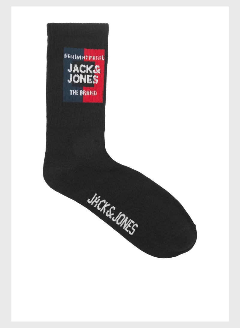 Jack & Jones Junior Youth 5 Pack Crew Socks