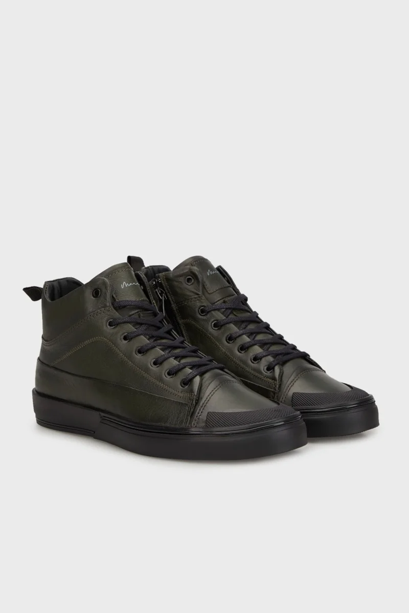 Marcomen Leather Zippered Boots Men's Boots 15214024H7