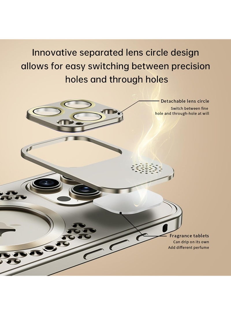 general iPhone 15 Pro Max Metal Case, Aluminium Drop Protection Bezel, Ultra Slim, Scratch and Shock Resistant Aroma Case, MagSafe Compatible, Titanium Finish - Image 2