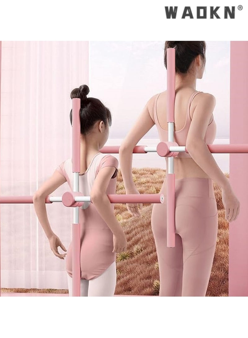 WAOKN Posture Corrector for Adult Kids, Yoga Body Sticks for Posture Corrector, Humpback Correction Stick, Multipurpose Retractable Design for Back Brace Posture Corrector (Pink)  - Image 3