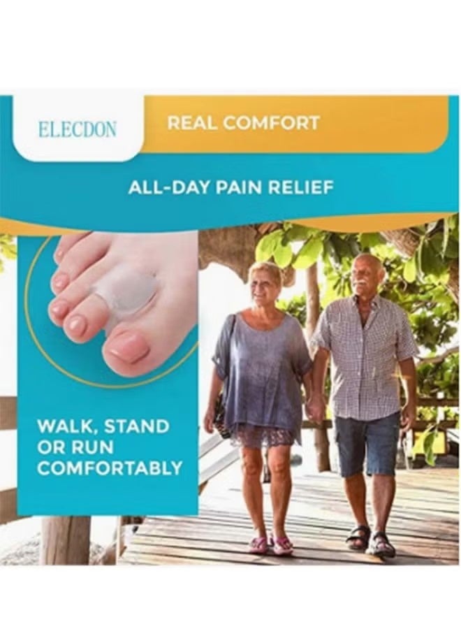 6PCS Toe Spacers, Gel Applicator Toe Separators for Bunions, Correction of Crooked Foot Care Toe Splitter - Image 3