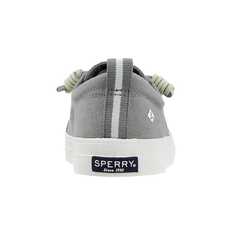 Sperry Womens Crest Vibe Linen Sneaker, Grey, 8 - Image 5