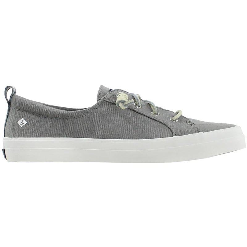 Sperry Womens Crest Vibe Linen Sneaker, Grey, 8 - Image 3