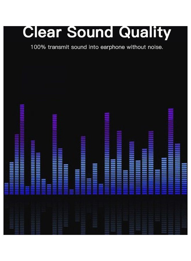 Jack Splitter 2 Female To 1 Male Headphone Microphone Cable Adapter Stereo Audio Plug White - Image 5