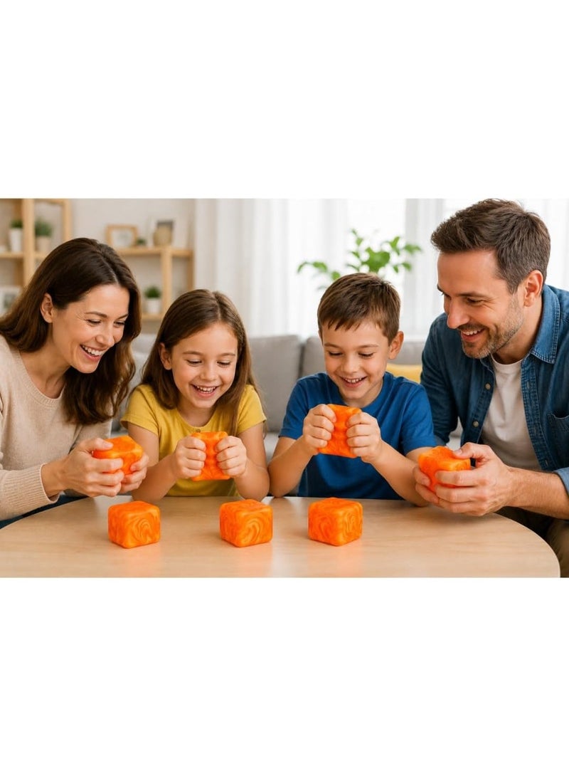 2 Pack Ice Cube Sensory Stress Balls, Soft Slow Rising Fidget Squeeze Toys for Stress Relief, Random Color, 2 Pack Squishy Balls Toys - Image 5