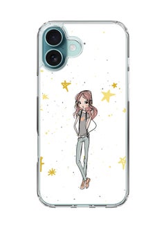 For iPhone 16 Plus Case [Compatible with MagSafe] Slim Magnetic cover Clear Phone Case - Girl Next Door