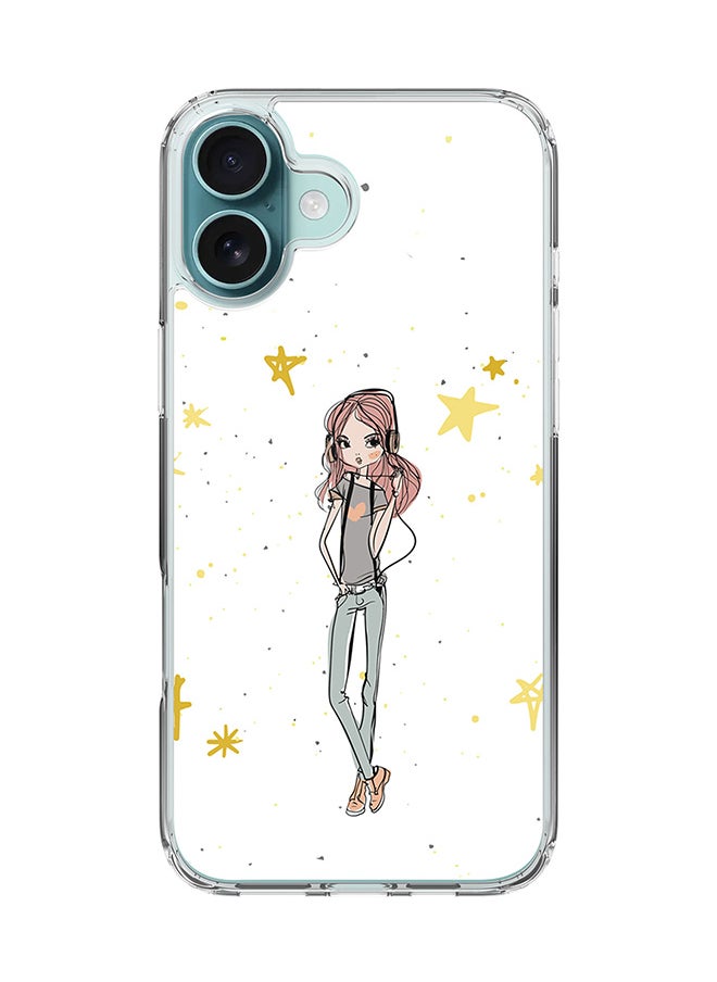 Stylizedd - For iPhone 16 Plus Case [Compatible with MagSafe] Slim Magnetic cover Clear Phone Case - Girl Next Door - Image 1