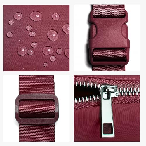 Gitus Belt Bag Fanny Pack Crossbody Bags for Women Fashion Waist Packs with Adjustable Strap Gifts for Women Men Teen Girls (Wine) - Image 4