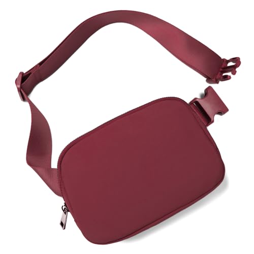 Gitus Belt Bag Fanny Pack Crossbody Bags for Women Fashion Waist Packs with Adjustable Strap Gifts for Women Men Teen Girls (Wine) - Image 1