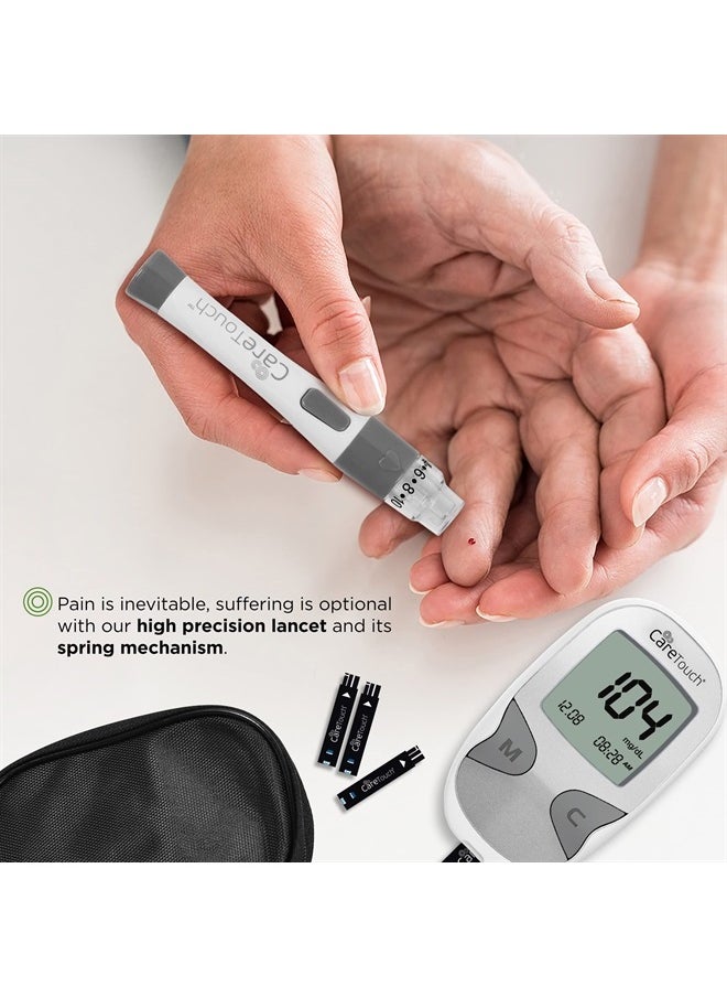 Care Touch - Blood Glucose Meter Kit - Diabetes Testing Kit with Glucometer, Test Strips, Lancing Device, Lancets & Travel Case - Image 1