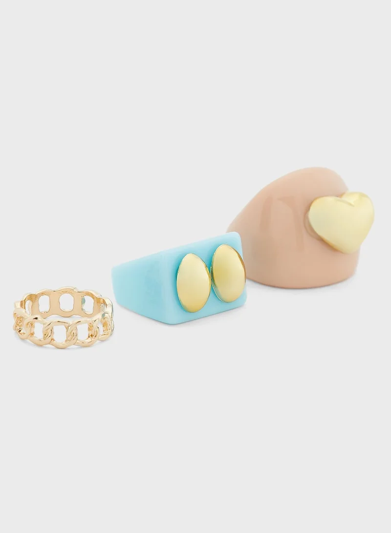VERO MODA Rida Rings 3 Pack