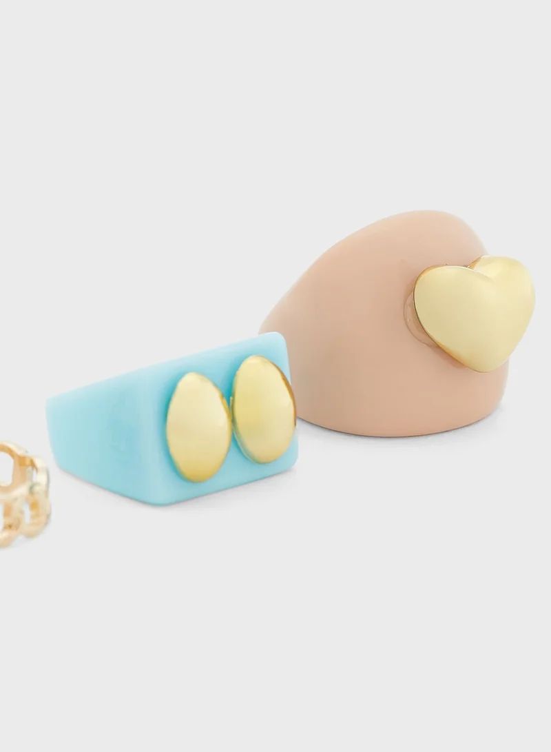 VERO MODA Rida Rings 3 Pack