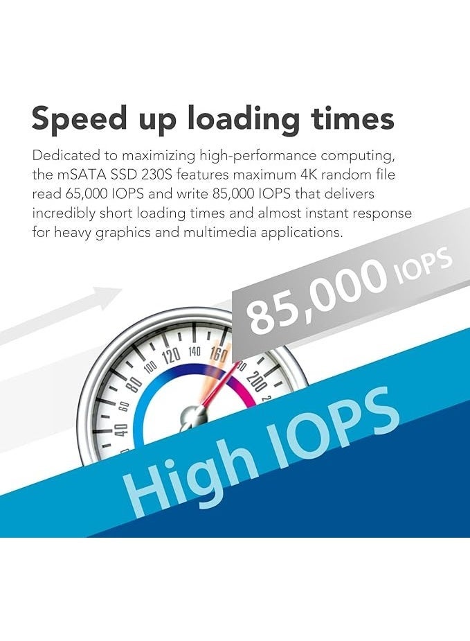 Internal mSATA SSD - 512GB High-Speed SATA III 6Gb/s - Reliable 3D NAND Storage for Laptop & Desktop Upgrade - Image 3